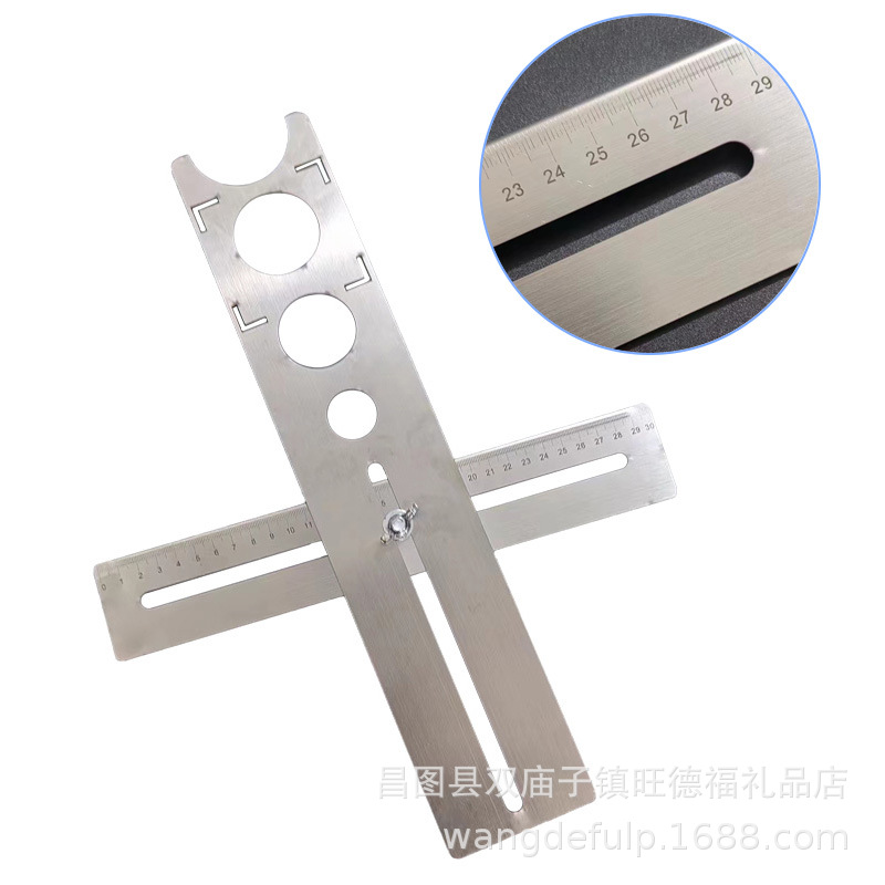 墙地砖玻璃打孔水电泥瓦工测量工具瓷砖开孔定位器