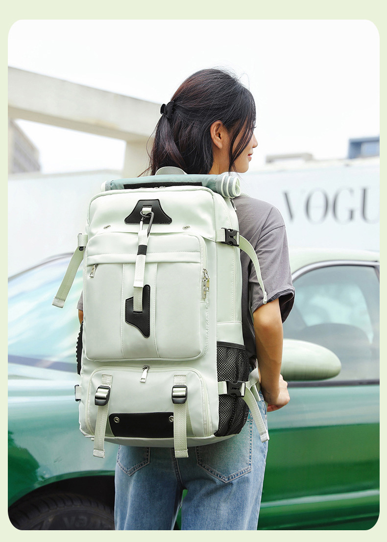 Men With High-end Feel, Large Capacity, Crossbody And Handheld Travel Bag, Outdoor Hiking Backpack For Women_voghion.com