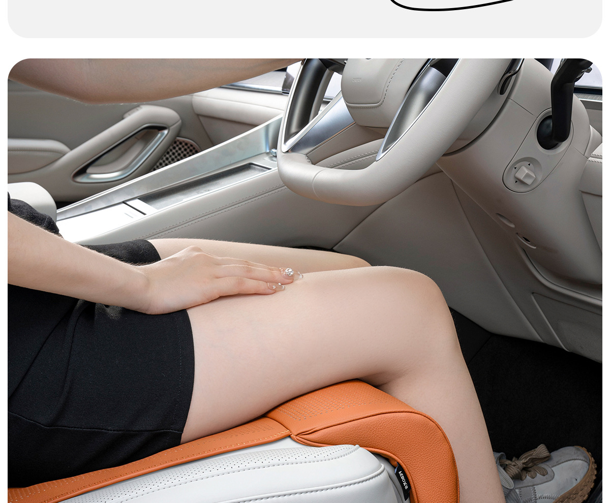 2025 New Model Car Seat Cushion with Leg Rest, Comfortable Integrated Car Seat with Extended Leg Rest, Suitable for All Seasons