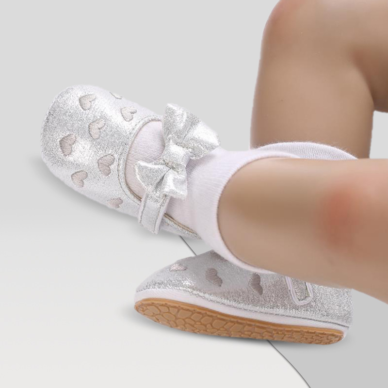 Bow baby princess shoes spring and autumn cotton toddler shoes…