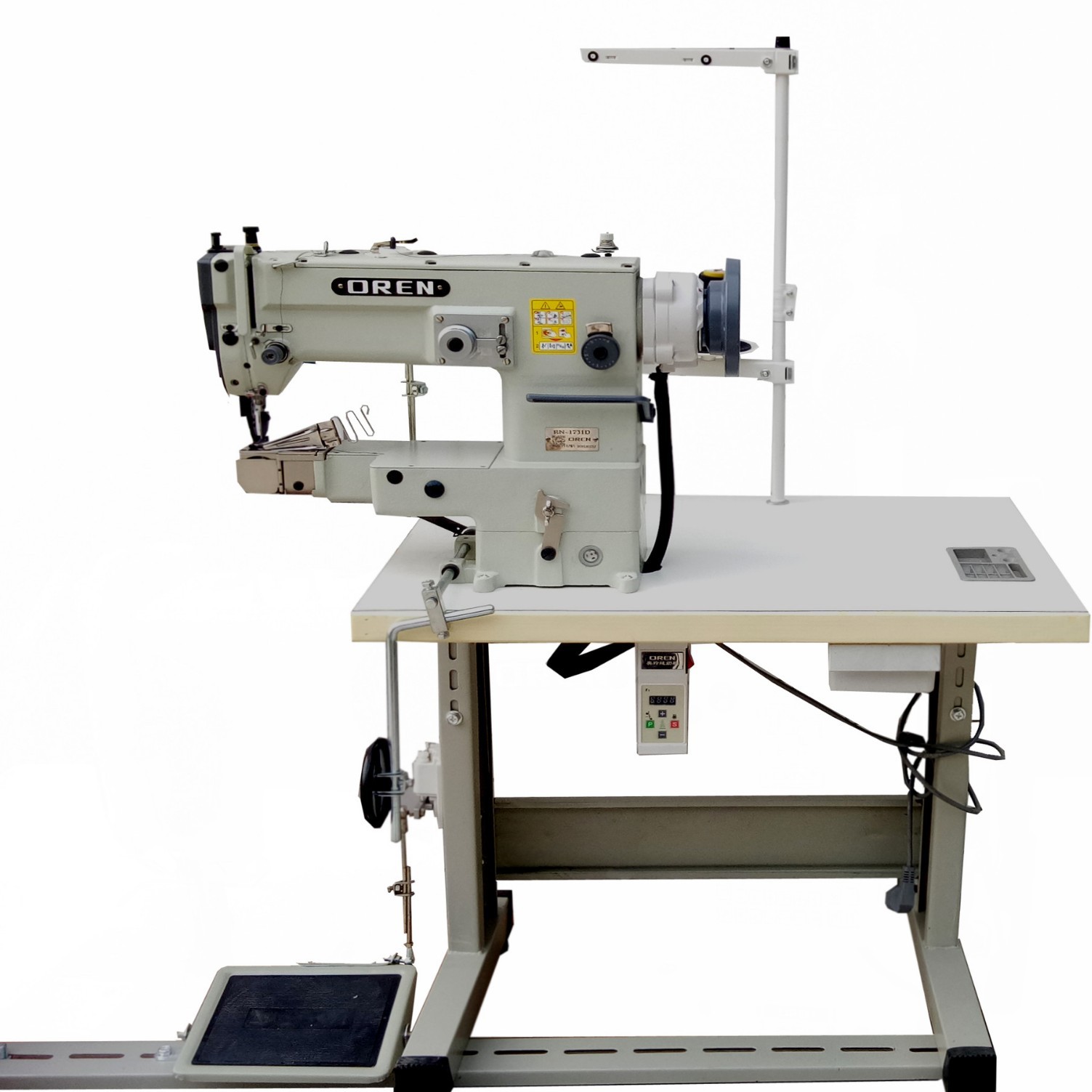 高车曲折缝纫机 奥玲大梭人字车 RN-1731D 上下同步人字包边机