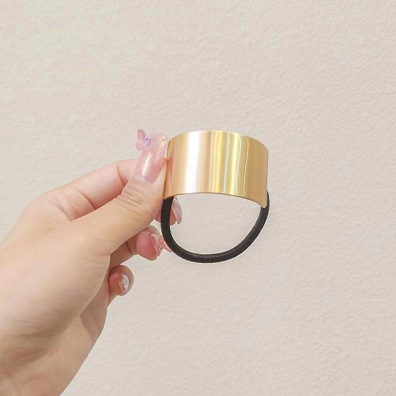 15g Weight Hair Tie Hair Accessories Type 1 Piece Quantity Holiday, Daily Occasion Iron Material Geometric, Solid Color Pattern Women's Gender Casual, Simple Style Style Women's Casual Simple Style Geometric Solid Color Iron Hair Tie 1