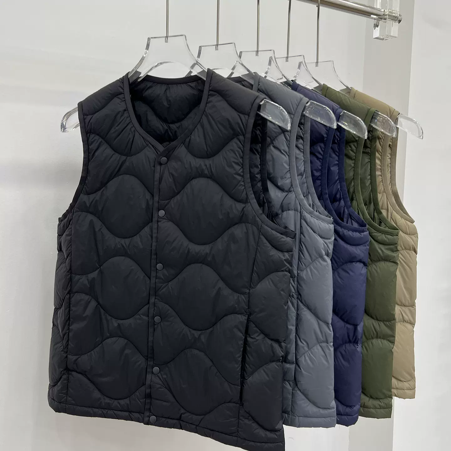 羽绒马甲男内穿2025新款轻薄短款背心大码时尚贴身保暖内胆冬装