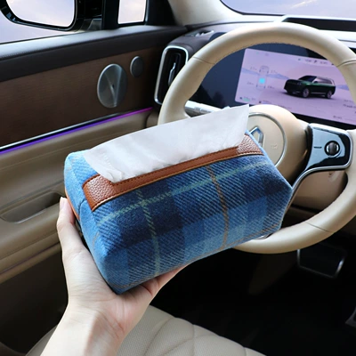 Car tissue box/set hanging design, high-end paper towel dispenser