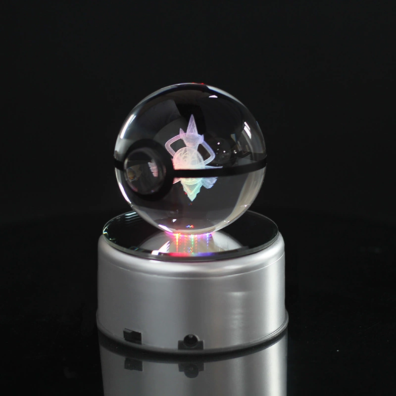 Хрустальный шар Мультфильм Pokemon Ball 50/80MM3D Внутренняя резьба Хрустальный шар Щит Меч Монстр AEGISLASH