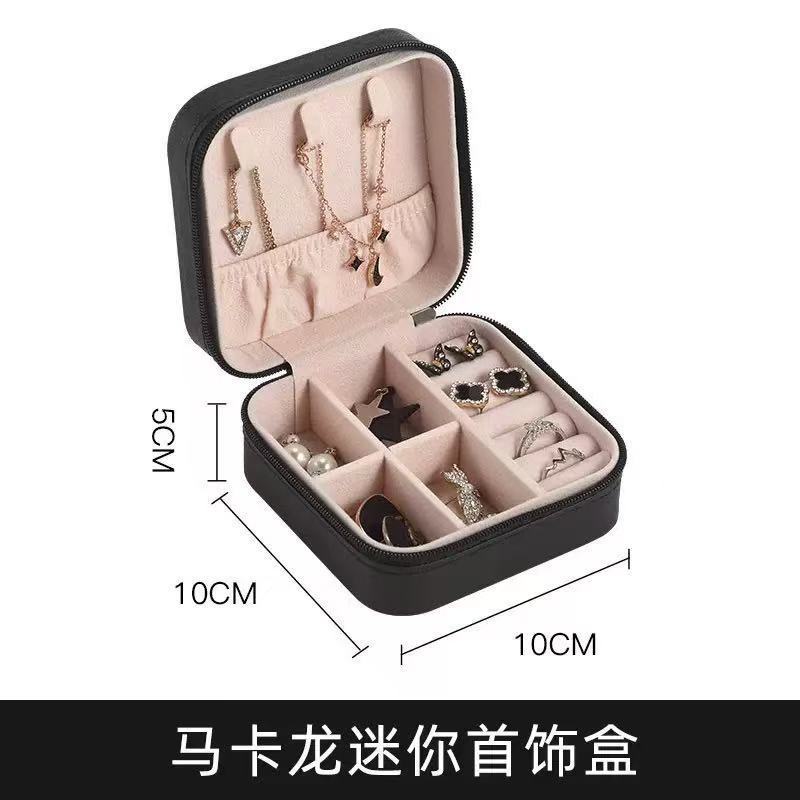 Caja Organizadora de Joyas Portátil de Franela con Compartimentos y Broche para Viaje y Regalo