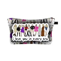 Amazon estilo caliente Taylor Swift bolsa de cosméticos bolsa de almacenamiento de gran capacidad bolsa de mano de moda con estampado femenino de moho