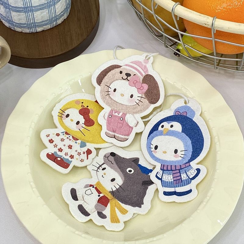 オリジナルアニメktヘッドカバーの木質綿スポンジが吸水して大きくなります。キッチンの汚れを落として泡立てて食器の神器を塗ることができます。|undefined