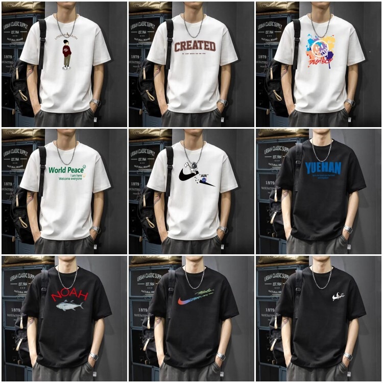 American-Style Heavyweight Printed Short-Sleeve T-Shirt for Men, Loose Fit, Large Size, Summer Base Shirt, Versatile Men's Trendy Brand T-Shirt Top American-Style Heavyweight Printed Short-Sleeve T-Shirt for Men, Loose Fit, Large Size, Summer Base Shirt, Versatile Men's Trendy Brand T-Shirt Top