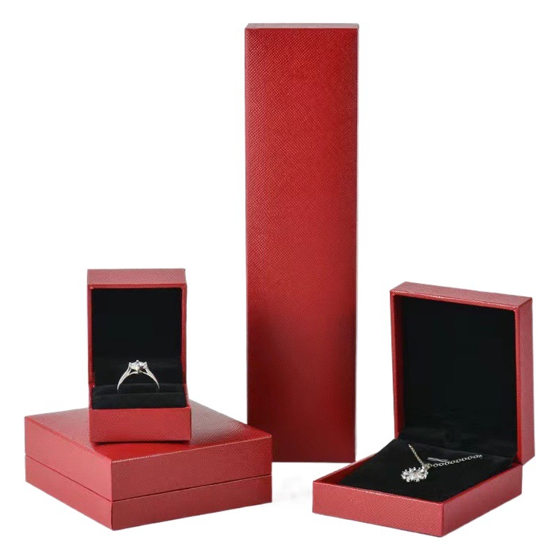 Zhuang Shengsheng Jewelry Wholesale Jewelry Packaging Red Box Bracelet Necklace Ring Earrings Jewelry Box