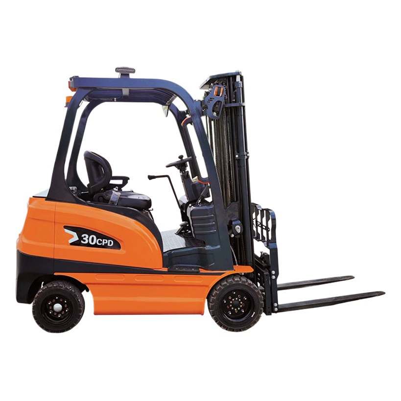 Электрические вилочные погрузчики для трансграничной торговли, 2, 3, 5 тонн, четырехколесные, противовесные, с сиденьем, на свинцово-кислотных и литиевых аккумуляторах