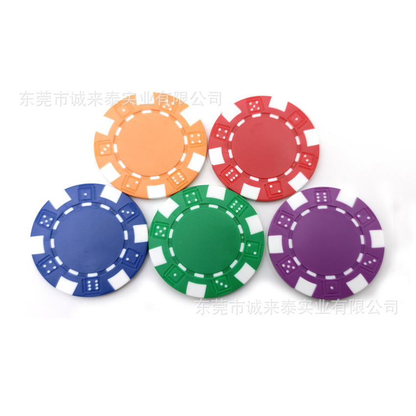 Chenglaitai suministros sin denominación chips dados chips de flor pequeños chips de seis puntos juego ABS chips monedas de color
