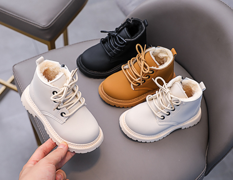 Bottines martin fourrées pour enfant chaussures hiver garçon_voghion.com