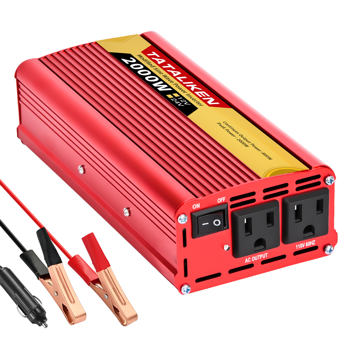 12V 800W/2000W 전체 보호 미국 게이지 플러그