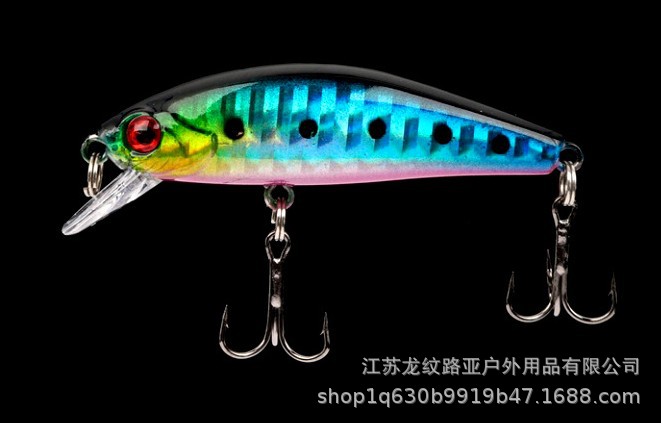 10 Colors Shallow Diving Minnow Lures Sinking Hard Plastic Baits Fresh Water Bass Swimbait Tackle Gear