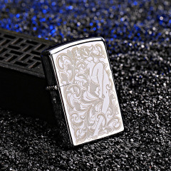 A personalized creative retro kerosene lighter with a tangyuan fairy design, metal, for men's birthday cigarette lighter