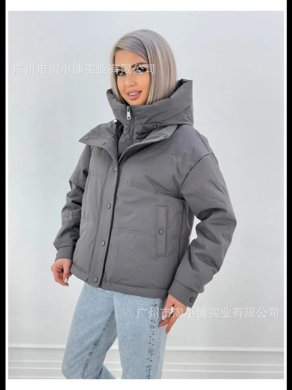 冬季外套棉服女米白色韩版宽松小棉袄洋气面包服短款羽绒棉衣ins|undefined