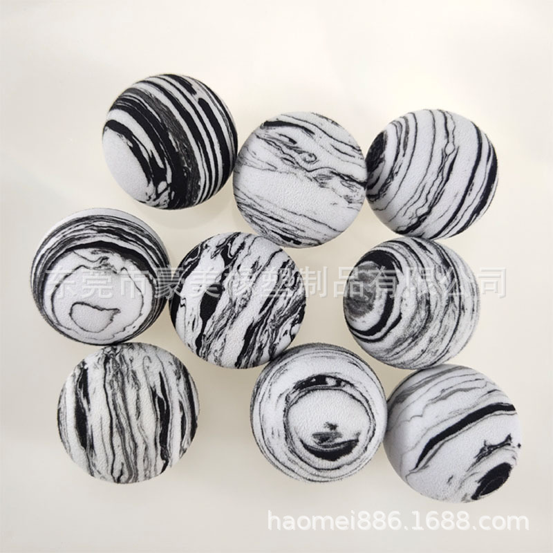 Directo de fábrica EVA bola EVA pelota de juguete de juegos EVA pelota de práctica de golf gato perro mascota bola del arco iris