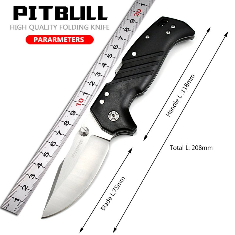 冷钢高硬度户外折叠刀野外防身折刀随身便携口袋刀具锋利小刀战术