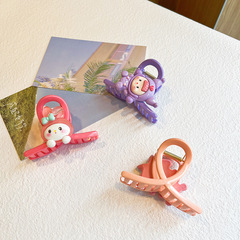 Cute Large Cartoon Hair Clip for Instagram Sweet Girl's Heart, Japanese Style Versatile Hair Clip for Rear Head, Fashionable Hair Accessory