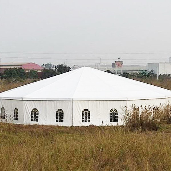 Tienda de exposiciones de estilo europeo grande al aire libre de la boda tienda de almacenamiento Auto Show actividad Spire tienda multilateral