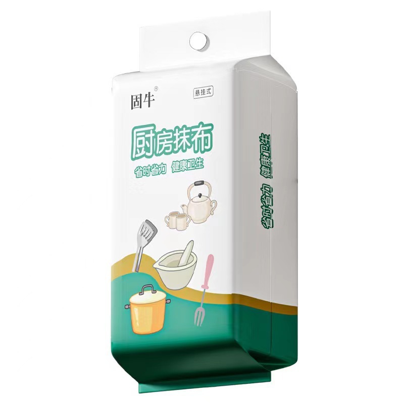 家用悬挂式懒人抹布干湿两用厨房用纸加厚专用纸巾一次性洗碗布|undefined