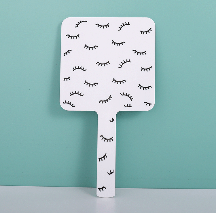 160g Weight Mirror Makeup Tools Types 1 Piece Quantity Simple Style Eyelashes Plastic Mirror 1 Piece