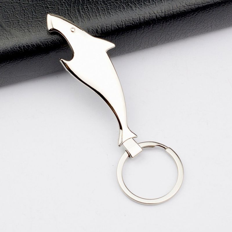 多機能キーホルダー金属キーホルダーサメ栓抜きキーホルダークリエイティブプレゼント卸売りロゴ|undefined