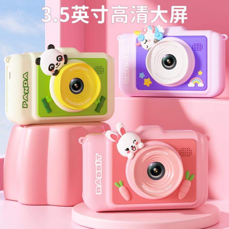 Cross-border new children's camera large screen HD SLR dual lens photo-taking video camera toy Polaroid