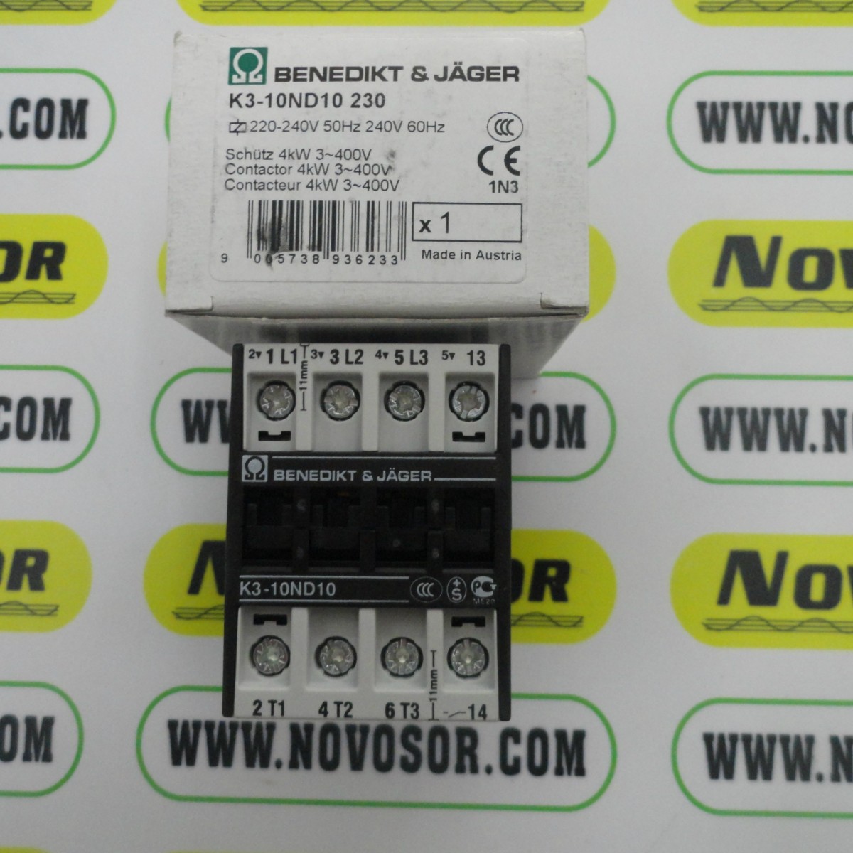 K3-10ND10 230V    benedikt & jaeger   接触器