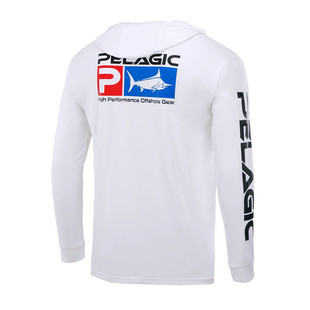 Pelagic New Outdoor Fishing Clothing Hoodie Sun Protection Ice Silk Long-Sleeved Luya Night Running Clothing for Men and Women
