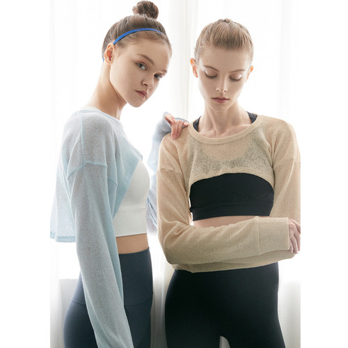 New Fashion Energetic Sport Yoga Long Sleeve Hooded Sweatshirt Versatile Outwear Running Sport Cardigan Lightweight Breathable