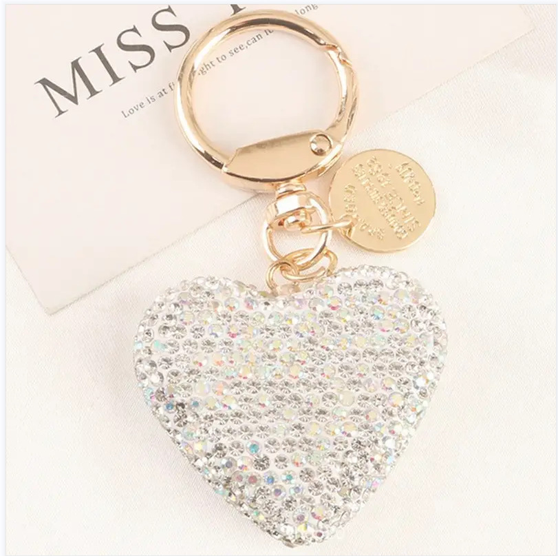 Retro Streetwear Heart Shape Alloy Women's Bag Pendant Keychain display picture 10