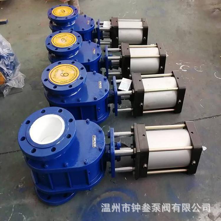 气动耐磨陶瓷出料阀 Z644TC-10C -DN80 气动陶瓷双闸板闸阀Z644TC