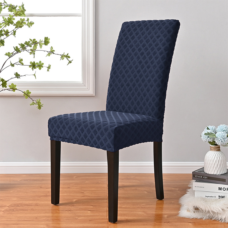 Fabricantes personalizados jacquard diamante elástico todo incluido cubierta de silla cubierta de comedor general cubierta de silla cubierta de comedor transfronteriza cubierta de silla