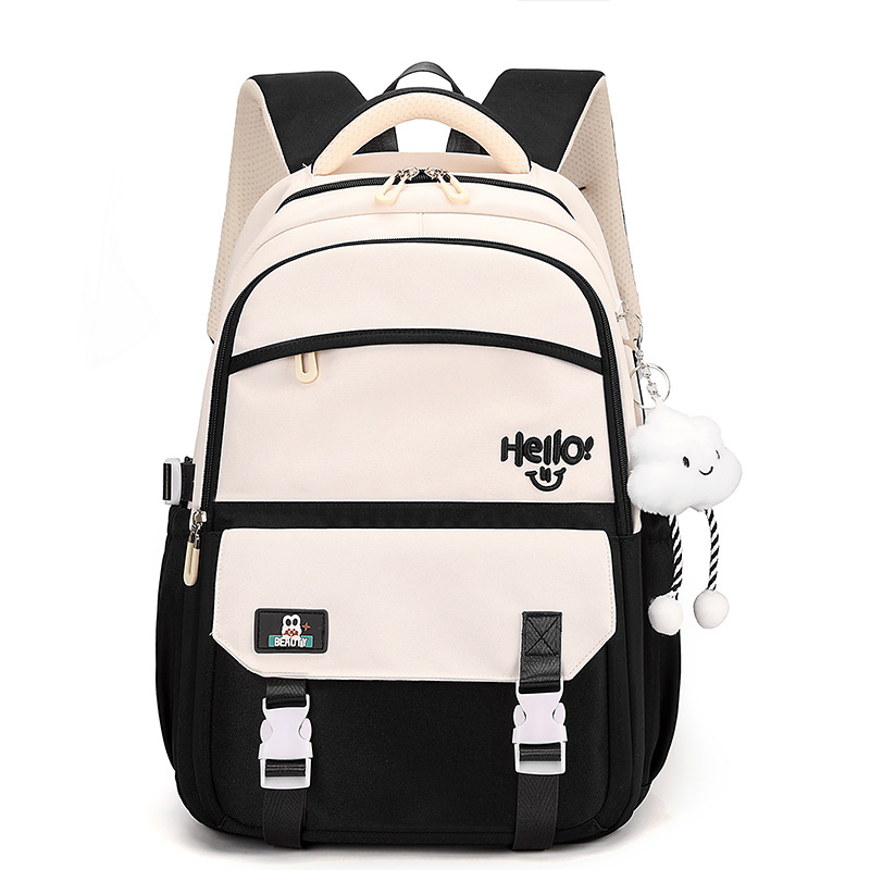 Mochila de estudiante, escuela secundaria, escuela primaria, nueva mochila casual para mujer, bolsa de viaje al aire libre coreana, simple y de gran capacidad