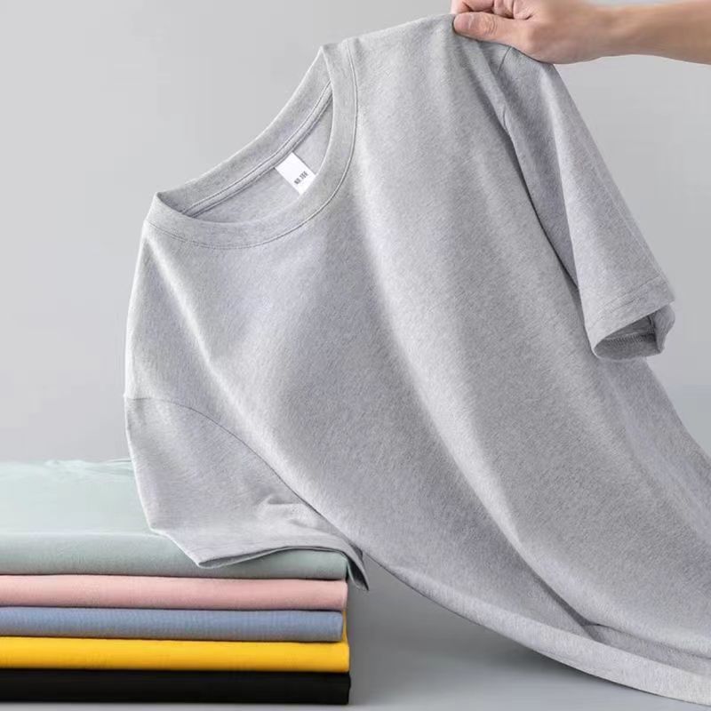 [단색 짧은 소매] 라이트 그레이