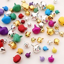 6-14mm彩色铁质小铃铛配饰 手工diy手串手机链饰品挂件材料包配件