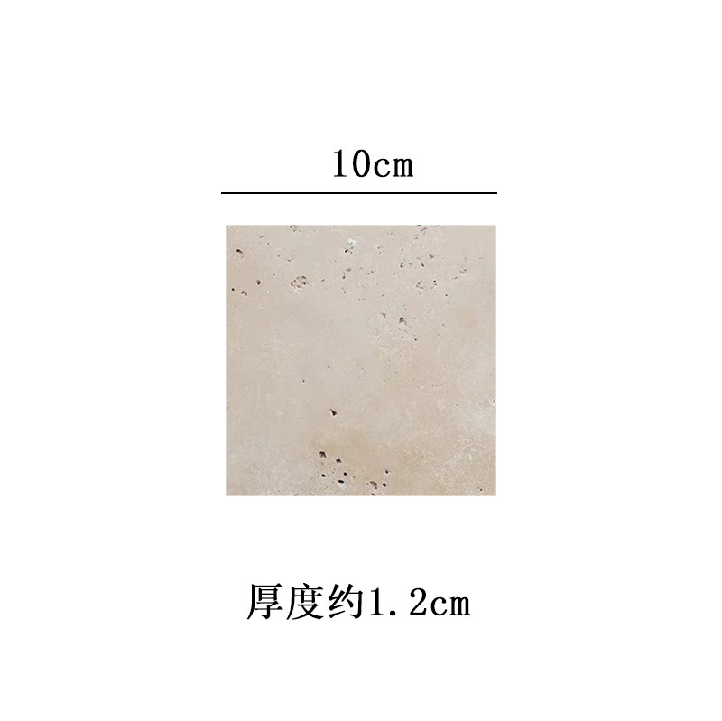 Paleta de piedra de cueva natural de estilo medieval alta sensación de hoteles en el hogar bandeja de almacenamiento de mesa aislamiento térmico cojín de tazas adornos