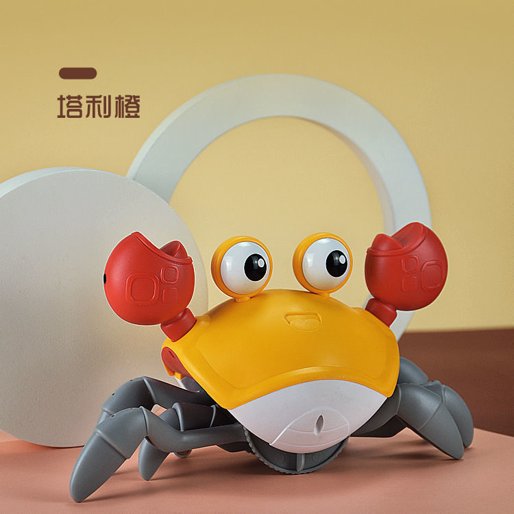 Children's Electric Induction Crawling Crab Rechargeable Obstacle Avoidance Induction Baby Educational Mechanical Toy Robot