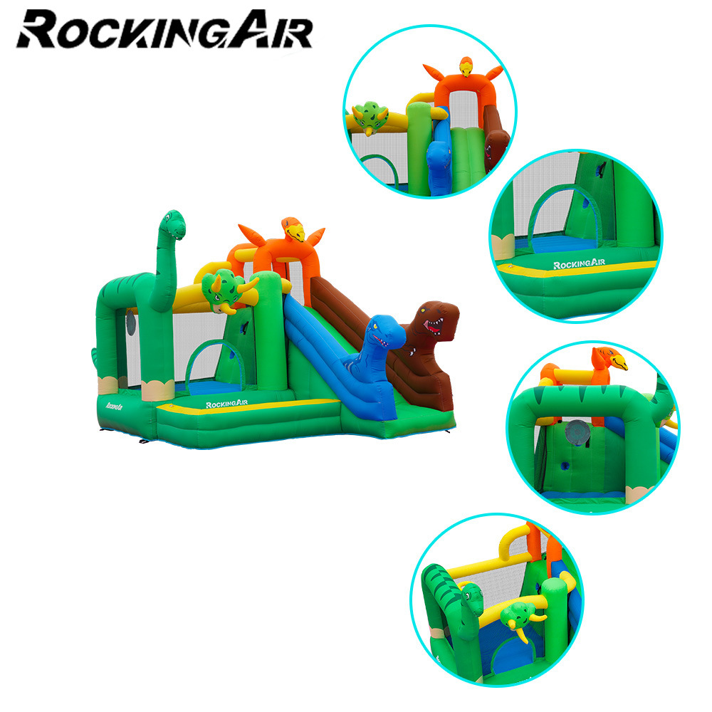 Doctor Pig| castillo infláble parque de atracciones infantil pequeño infláble casero cama trampolín deslizante combinación juguete infláble castillo