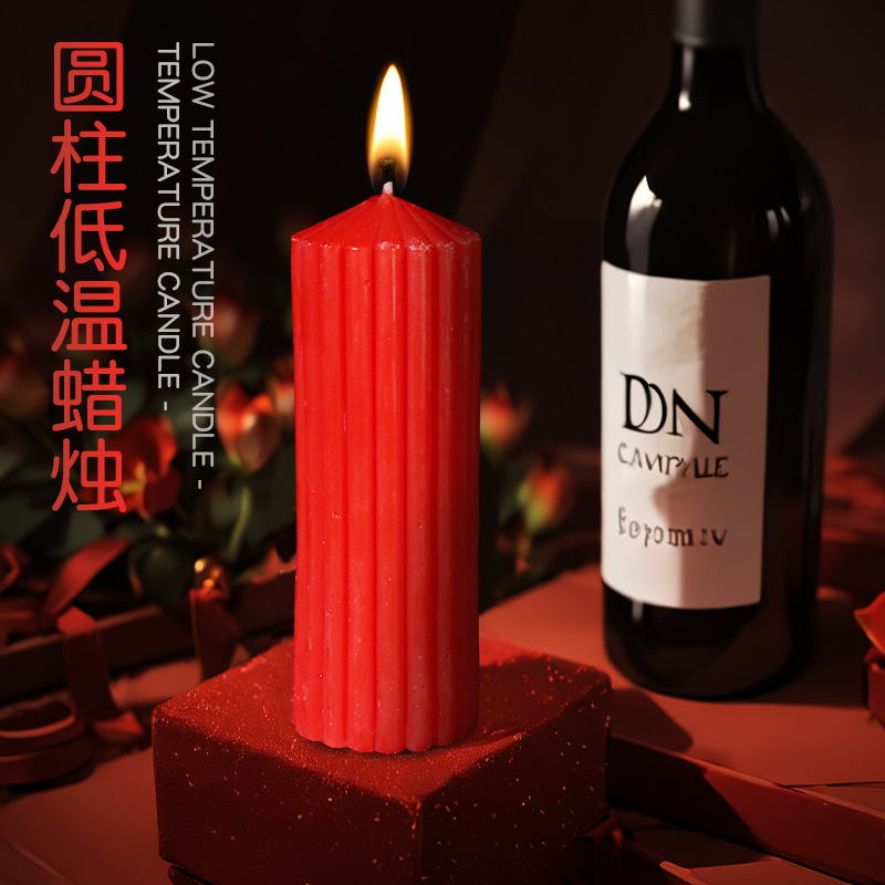 Rose Low-Temperature Massage Candle for Couples, Soy Wax, 85g — detail image 27