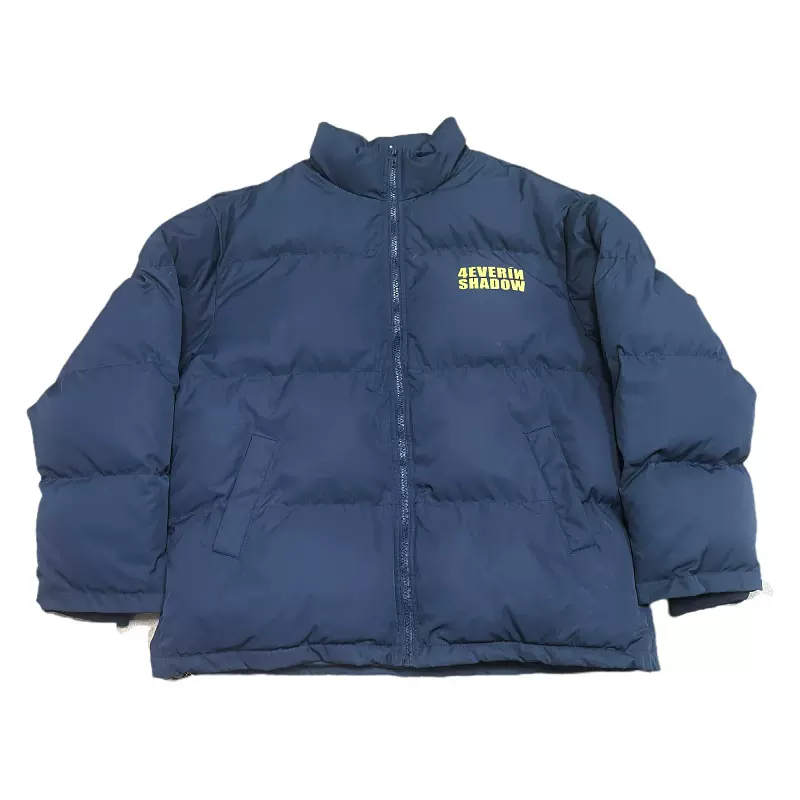 秋冬款美式高街保暖休闲立领轻薄棉服男款百搭潮牌加厚拉链外套潮