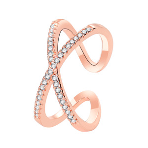luxury cold wind ring opening female fashion personality cross ring index finger ring