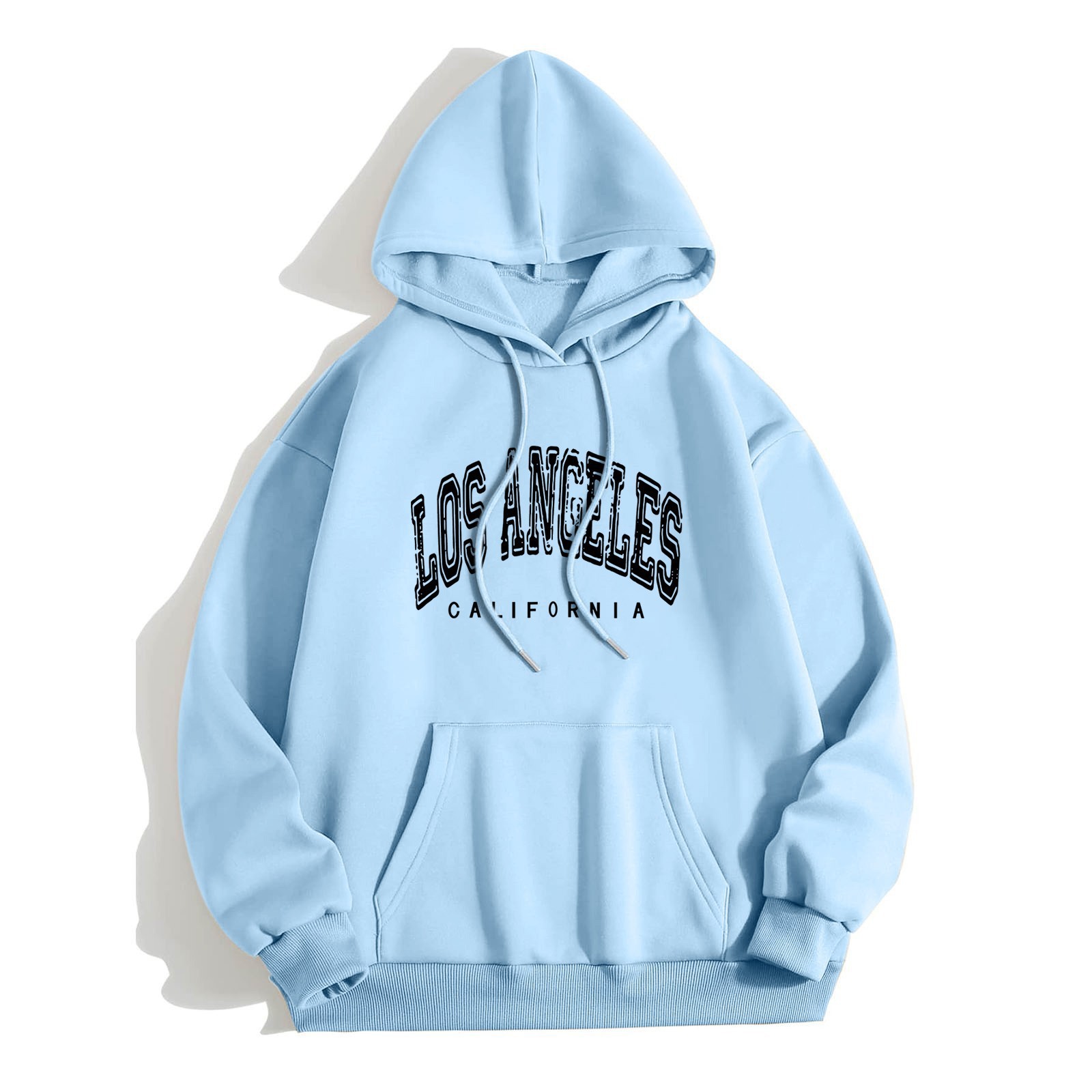Los Angeles Letter Hoodies Mujeres Harajuku Sweatshirts Casual