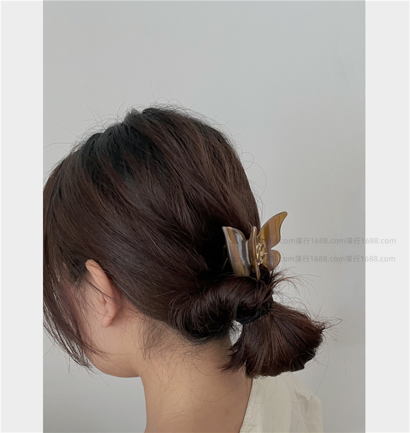Simple Style Butterfly Acetic Acid Sheets Hair Claws 1 Piece display picture 2