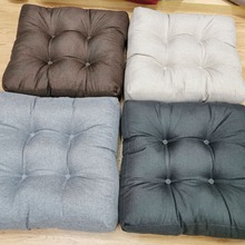 亚马逊棉麻布艺地板坐垫蒲团垫榻榻米飘窗方形打坐垫椅垫电脑椅