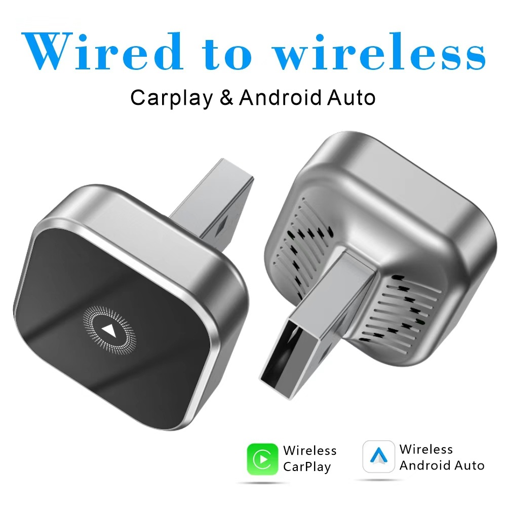 Carplay Wireless Interconnection Box Is Suitable for Wired to Wireless Car Navigation Apple Android Auto Two-In-One