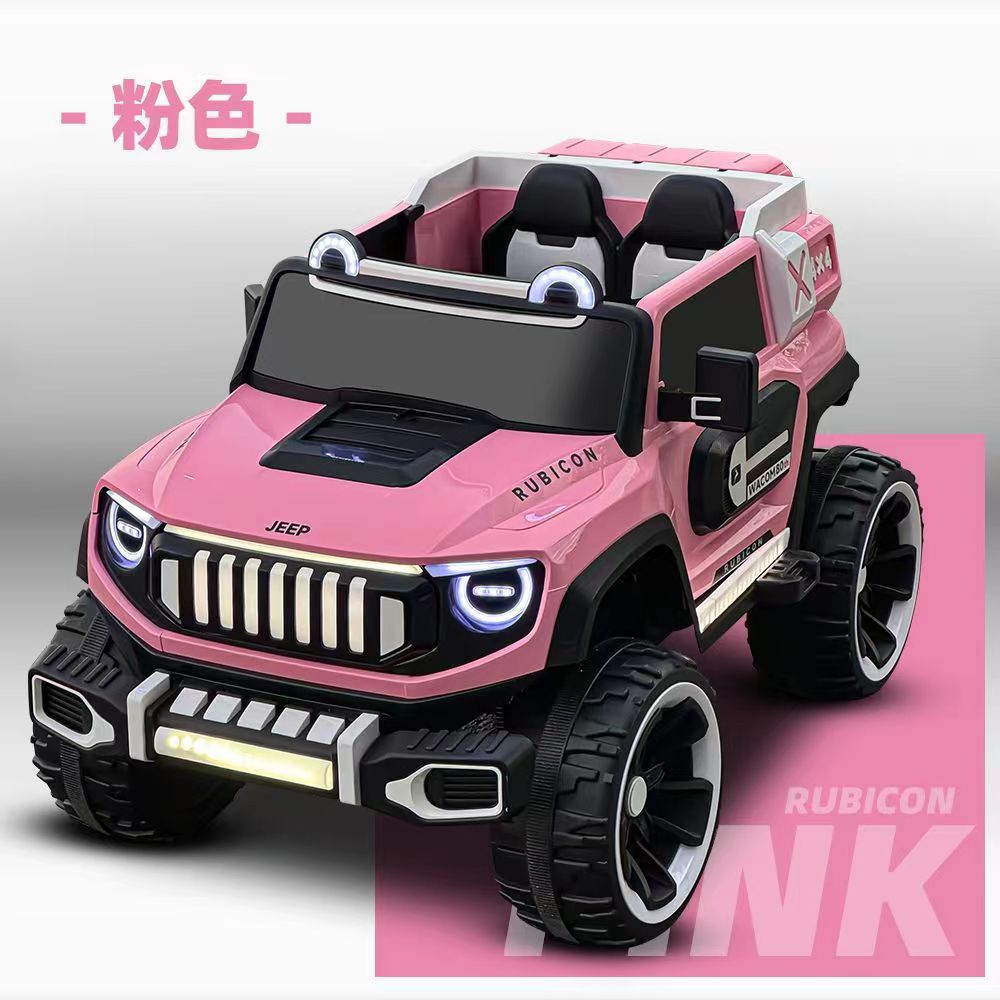 Vehículo eléctrico para niños, vehículo todoterreno de cuatro ruedas para adultos, vehículo eléctrico de control remoto para bebés, vehículo de cuatro ruedas oscilante