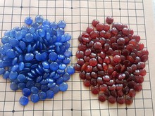 天然玛瑙围棋！红蓝色玛瑙围棋！送人收藏礼品！